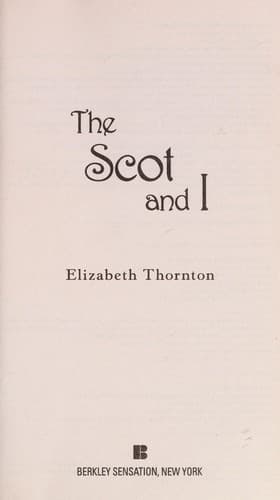 Tapa de The Scot and I