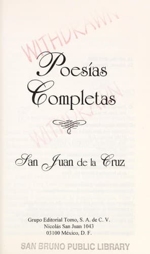 Tapa de Canto a Mi Mismo