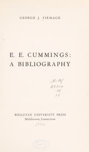 Tapa de E.E. Cummings