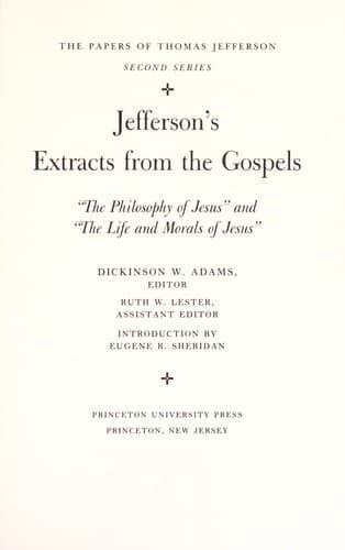 Tapa de Jefferson's extracts from the Gospels