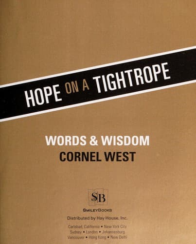 Tapa de Hope on a tightrope