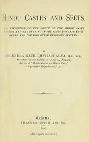 Tapa de Hindu castes and sects