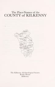 Tapa de The place-names of the County of Kilkenny