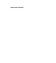 Tapa de Leading open innovation