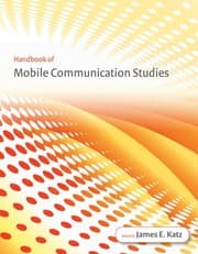 Tapa de Handbook of mobile communication studies