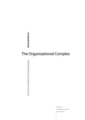 Tapa de The organizational complex