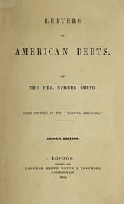 Tapa de Letters on American debts
