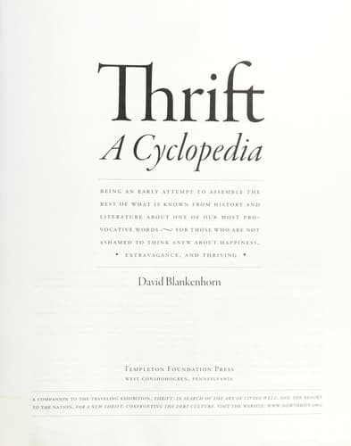 Tapa de Thrift