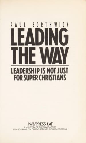 Tapa de Leading the way