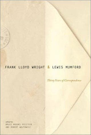 Tapa de Frank Lloyd Wright & Lewis Mumford