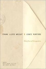 Tapa de Frank Lloyd Wright & Lewis Mumford