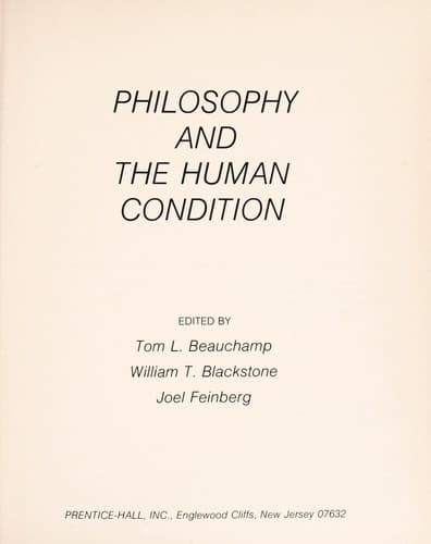 Tapa de Philosophy and the human condition