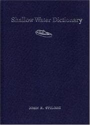 Tapa de Shallow water dictionary : a grounding in esturary English