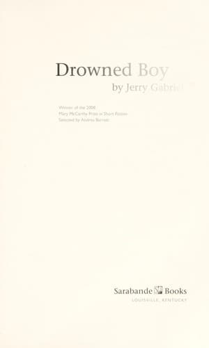 Tapa de Drowned boy