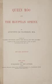 Tapa de Queen Móo and the Egyptian sphinx
