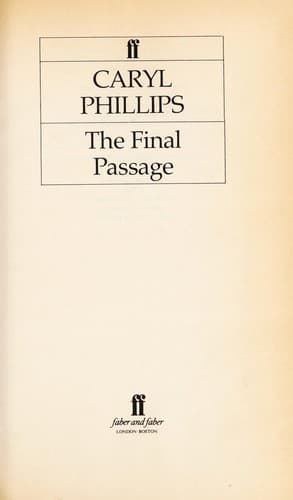 Tapa de The final passage