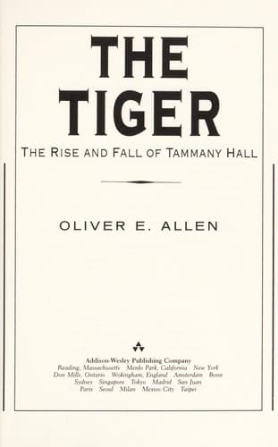 Tapa de The tiger