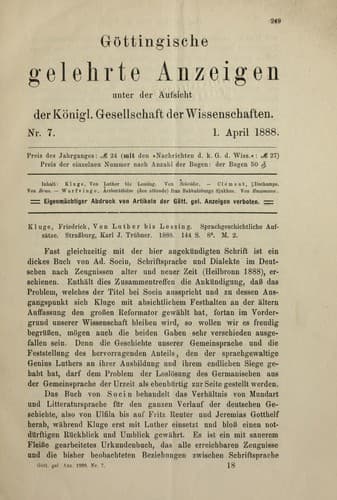 Tapa de Kluge, Friedrich