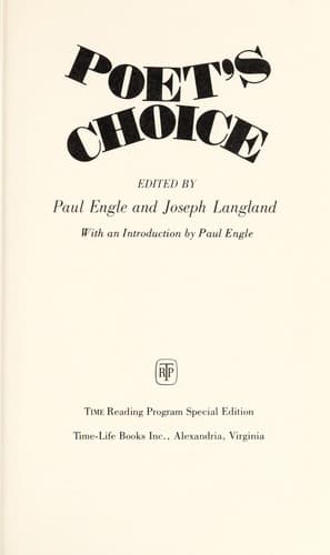 Tapa de Poet's choice