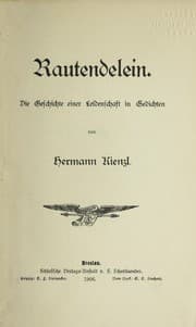Tapa de Rautendelein