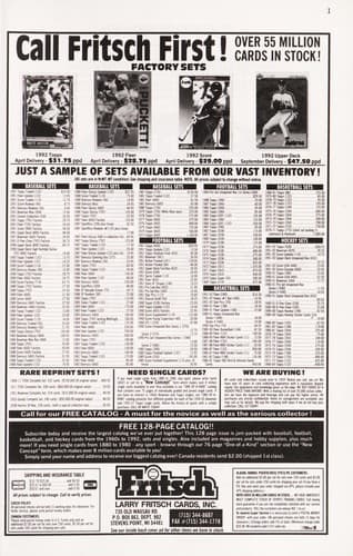 Tapa de Baseball Card Price Guide