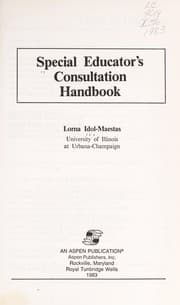 Tapa de Special educator's consultation handbook