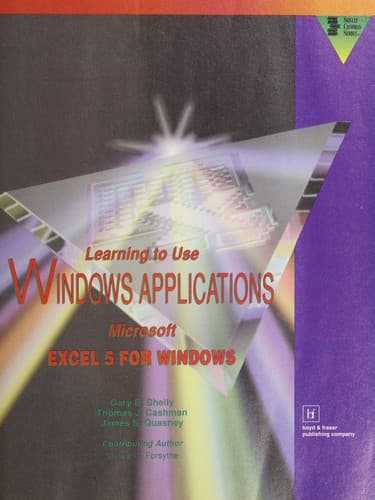 Tapa de Learning to use Windows applications.