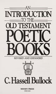 Tapa de An introduction to the Old Testament poetic books
