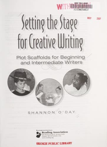 Tapa de Setting the stage for creative writing
