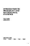 Tapa de Introduction to probability and mathematical statistics