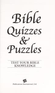 Tapa de Bible quizzes and puzzles