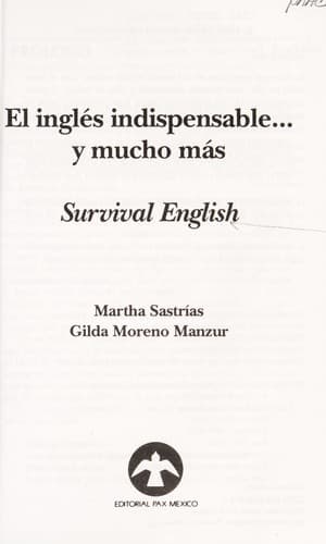 Tapa de El inglés indispensable-- y mucho más =