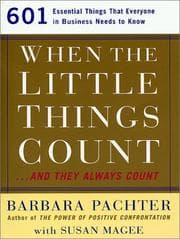 Tapa de When the little things count--and they always count