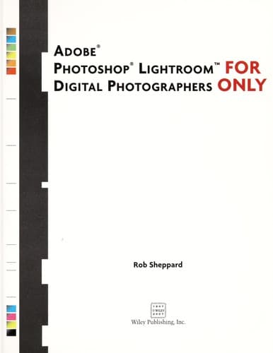 Tapa de Adobe Lightroom for digital photographers only