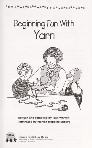 Tapa de Beginning Fun with Yarn