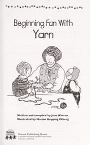Tapa de Beginning Fun with Yarn