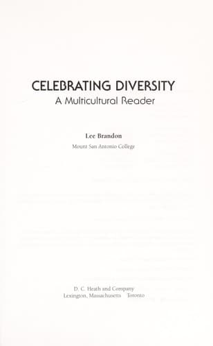 Tapa de Celebrating diversity