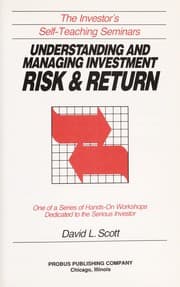 Tapa de Understanding and managing investment risk & return