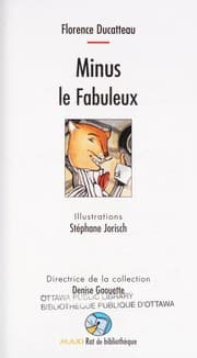 Tapa de Minus le fabuleux