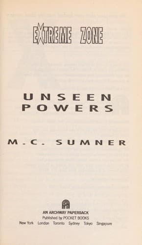 Tapa de Unseen powers