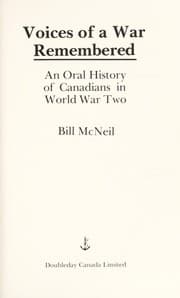 Tapa de Voices of a war remembered