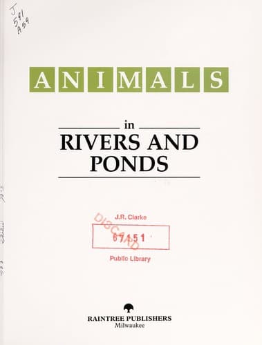 Tapa de Animals in rivers and ponds