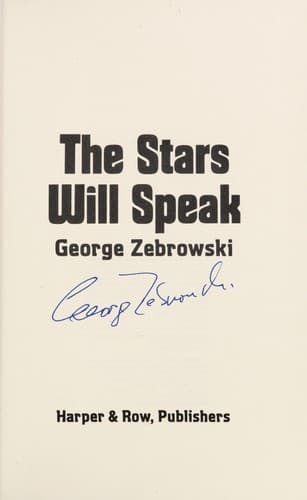 Tapa de The stars will speak