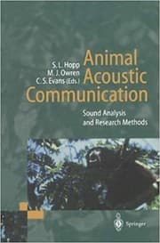 Tapa de Animal acoustic communication : sound analysis and research methods
