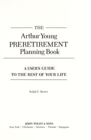 Tapa de The Arthur Young pre-retirement planning book