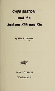 Tapa de Cape Breton and the Jackson kith and kin