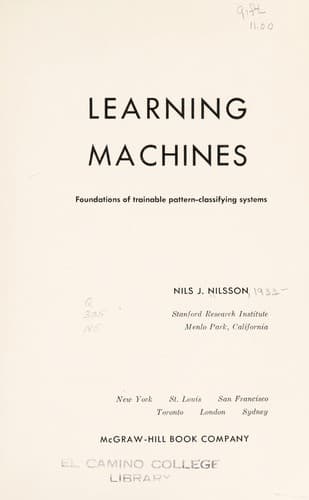 Tapa de Learning machines