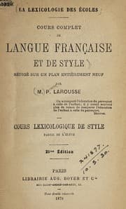 Tapa de La lexicologie des écoles