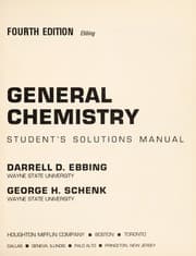 Tapa de General Chemistry 4e Student Sol Manancm
