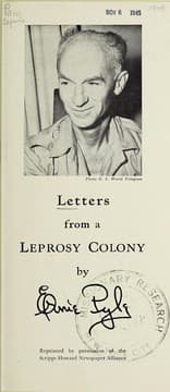 Tapa de Letters from a leprosy colony